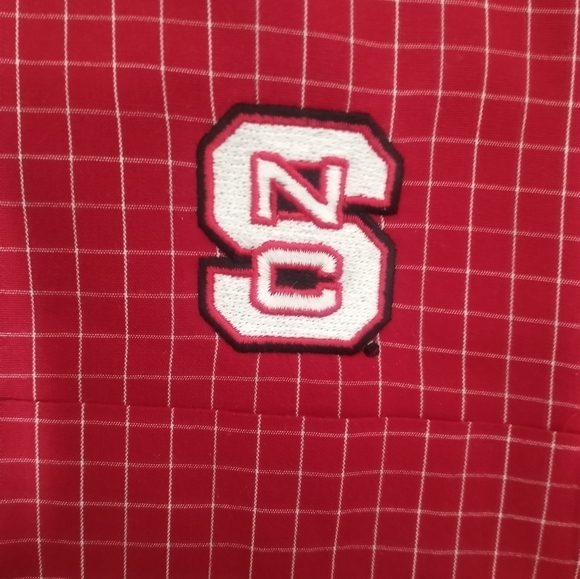 Antigua North Carolina State Windowpane Plaid Button Down Shirt Size XL - Picture 4 of 15